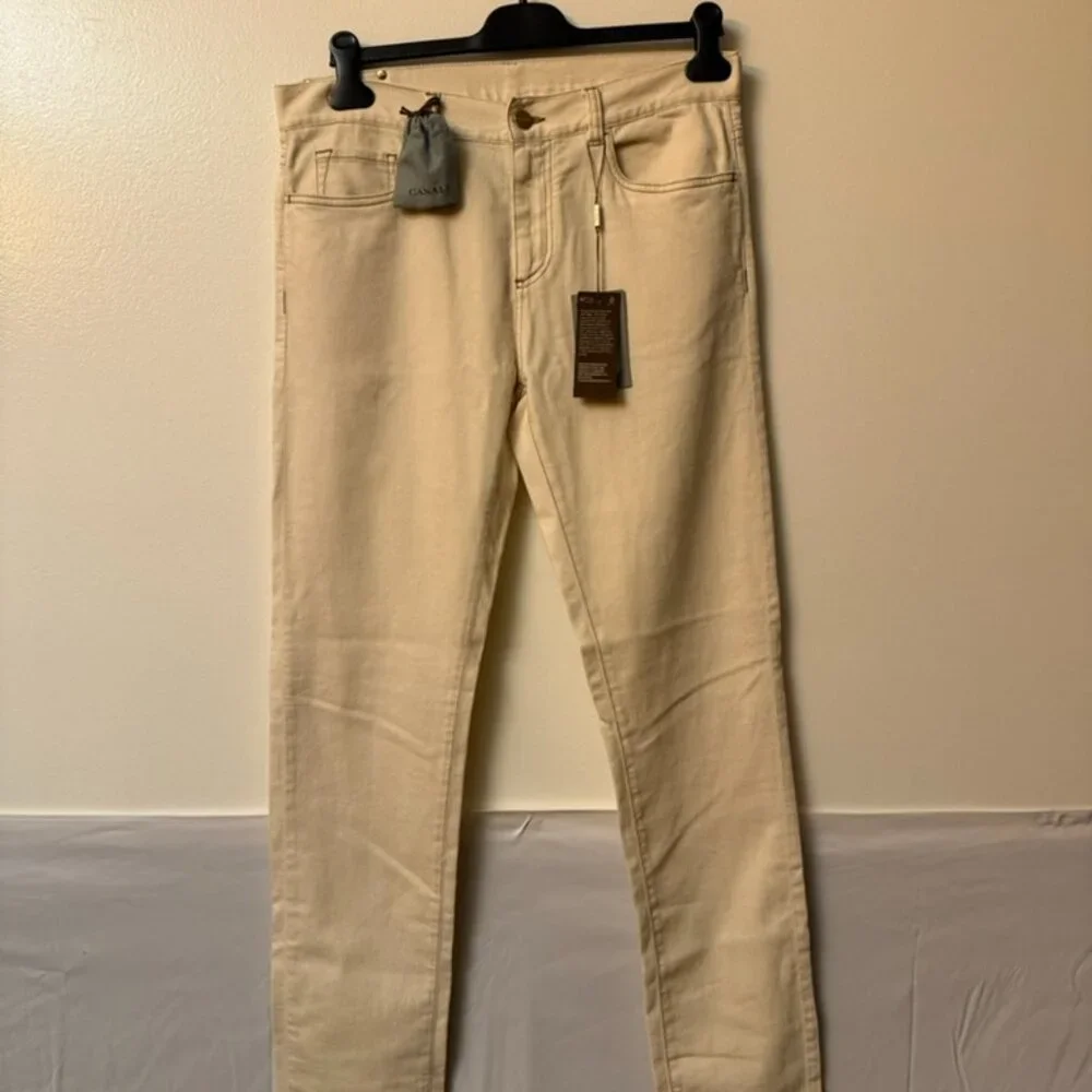 Canali Men's Pants Size 50 | Light Beige - Picture 2 of 11
